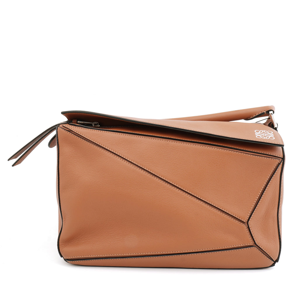 Loewe Puzzle Medium Tan Classic Calfskin