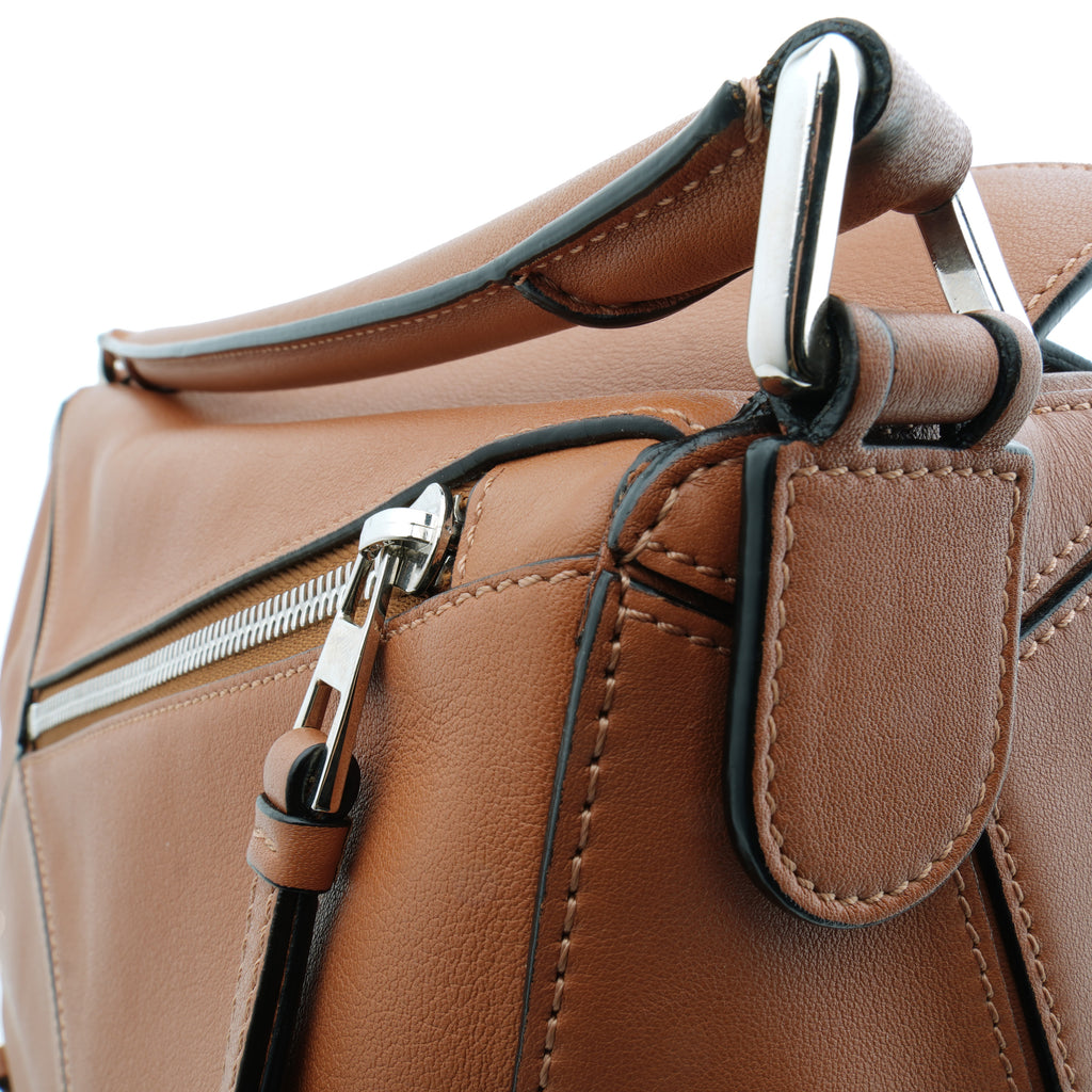 Loewe Puzzle Medium Tan Classic Calfskin