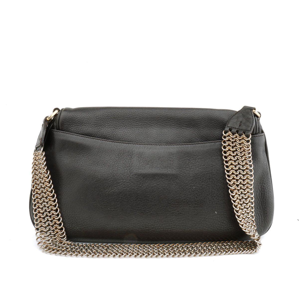 Prada Chainmail Flap Bag Dark Brown