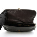 Prada Chainmail Flap Bag Dark Brown