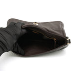 Prada Chainmail Flap Bag Dark Brown