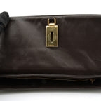 Prada Chainmail Flap Bag Dark Brown