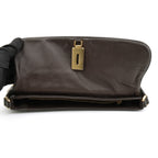 Prada Chainmail Flap Bag Dark Brown