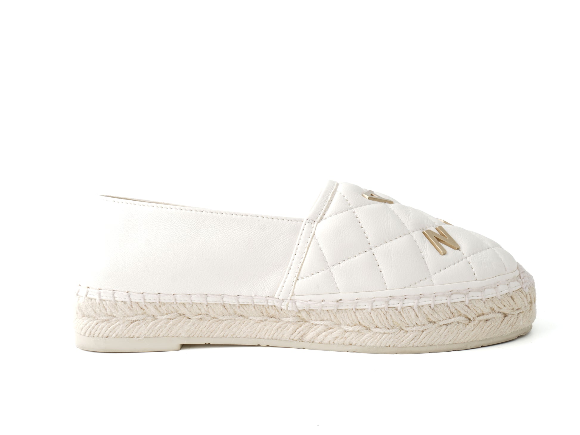 Chanel Metal Quilted Espadrilles 37