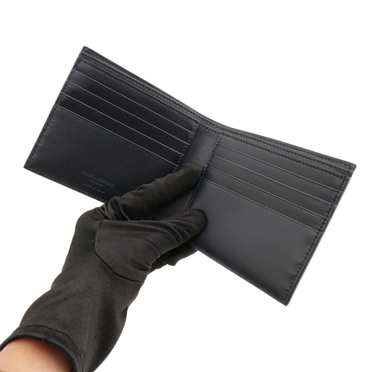 Saint Laurent Bifold Wallet Dark Blue