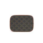 Celine Triomphe Bucket Small Coated Canvas