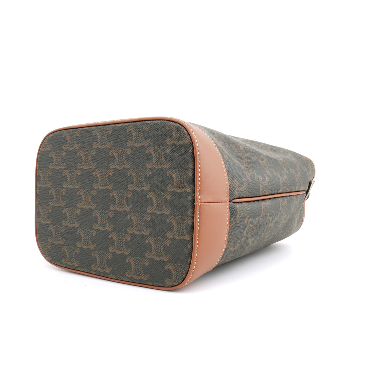 Celine Triomphe Bucket Small Coated Canvas