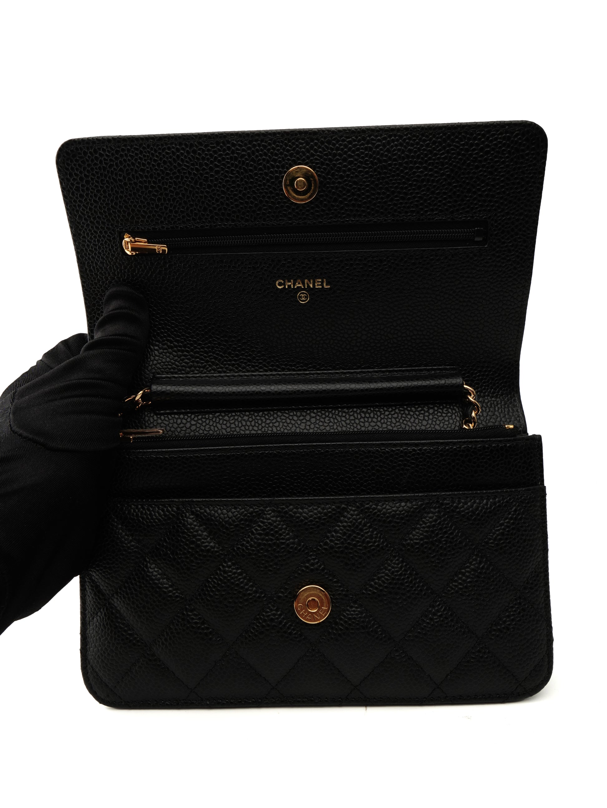 Chanel Wallet on Chain Caviar