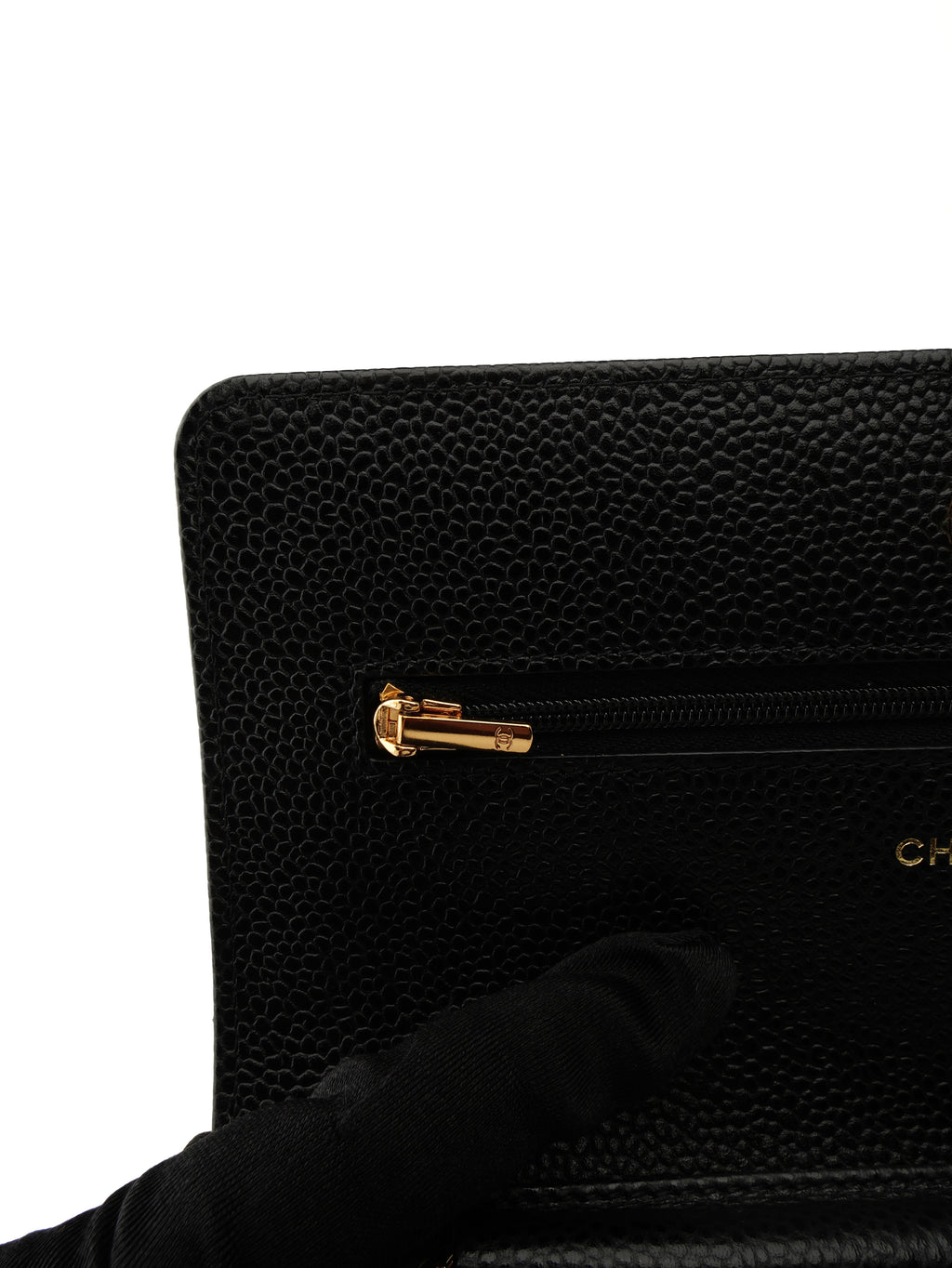 Chanel Wallet on Chain Caviar