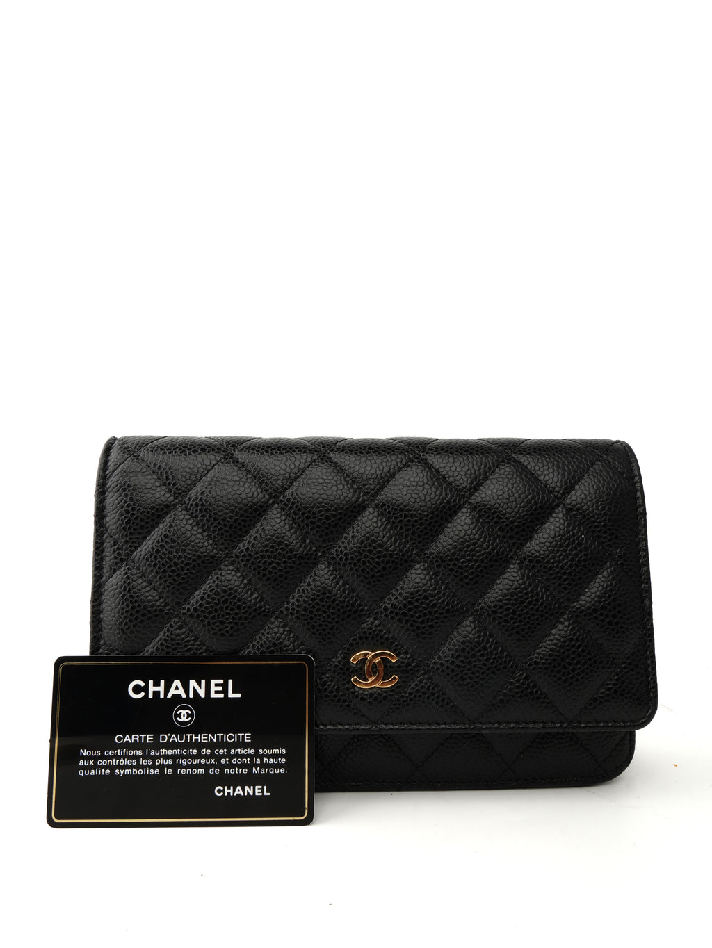 Chanel Wallet on Chain Caviar