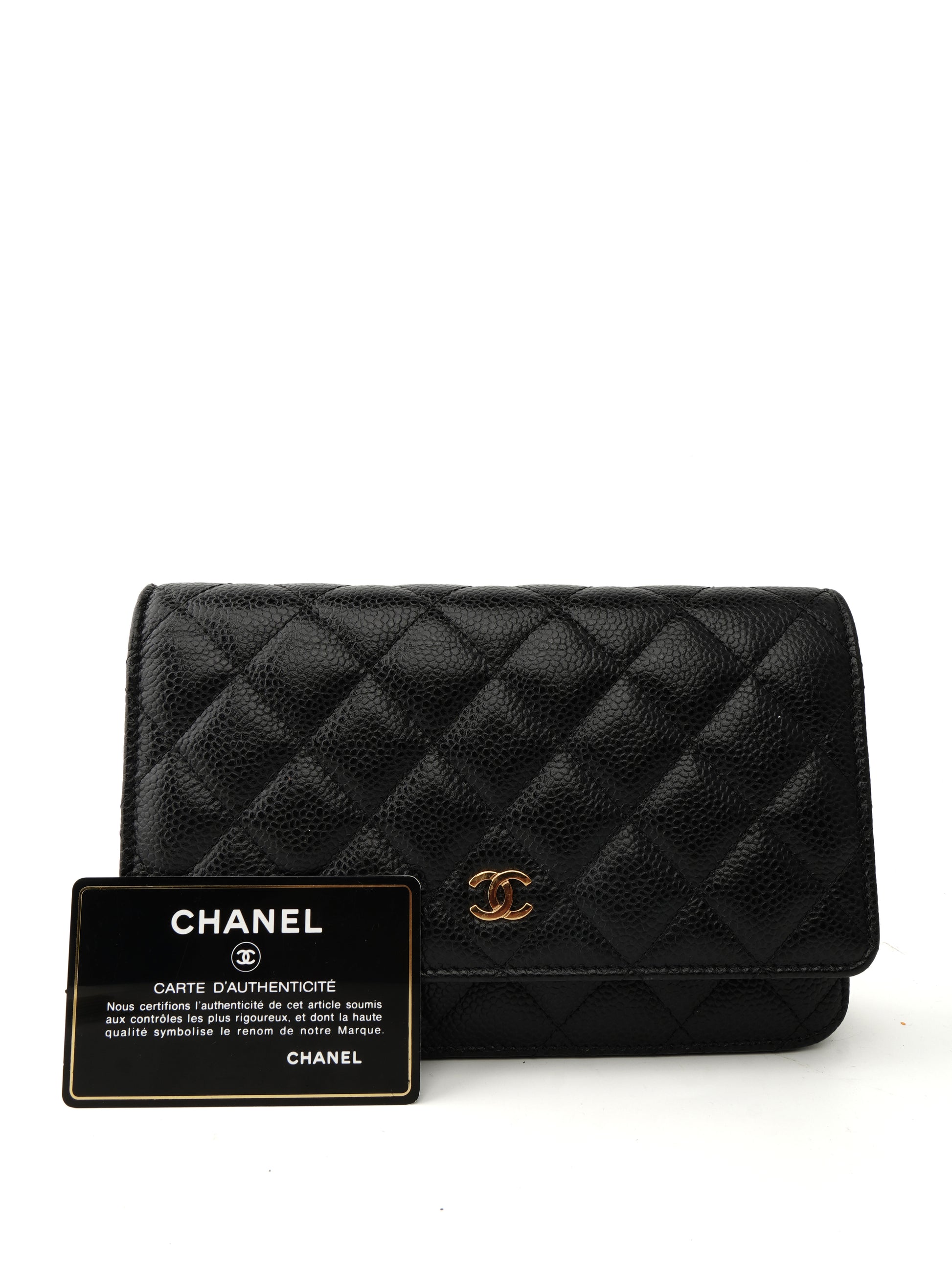 Chanel Wallet on Chain Caviar
