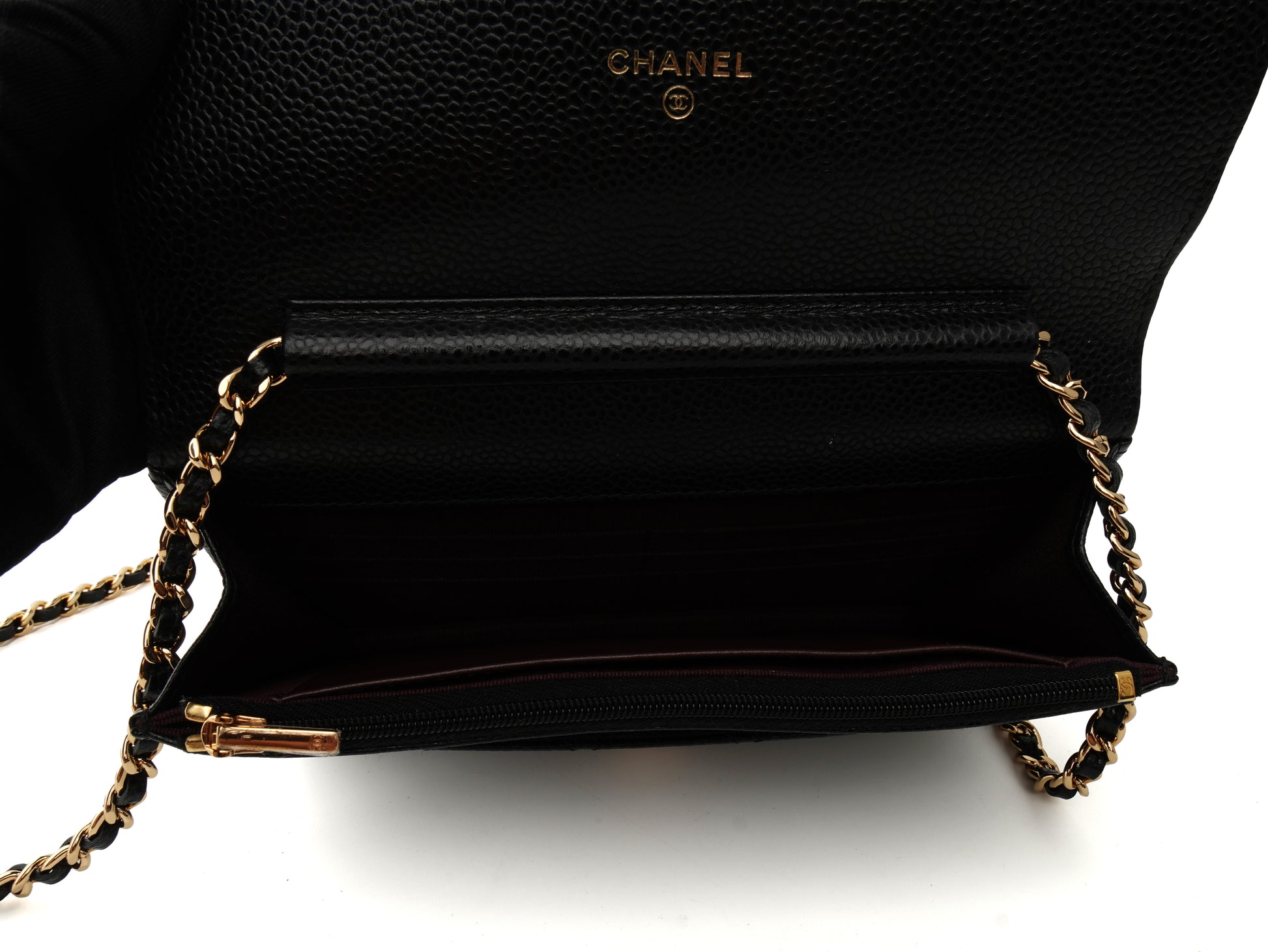 Chanel Wallet on Chain Caviar