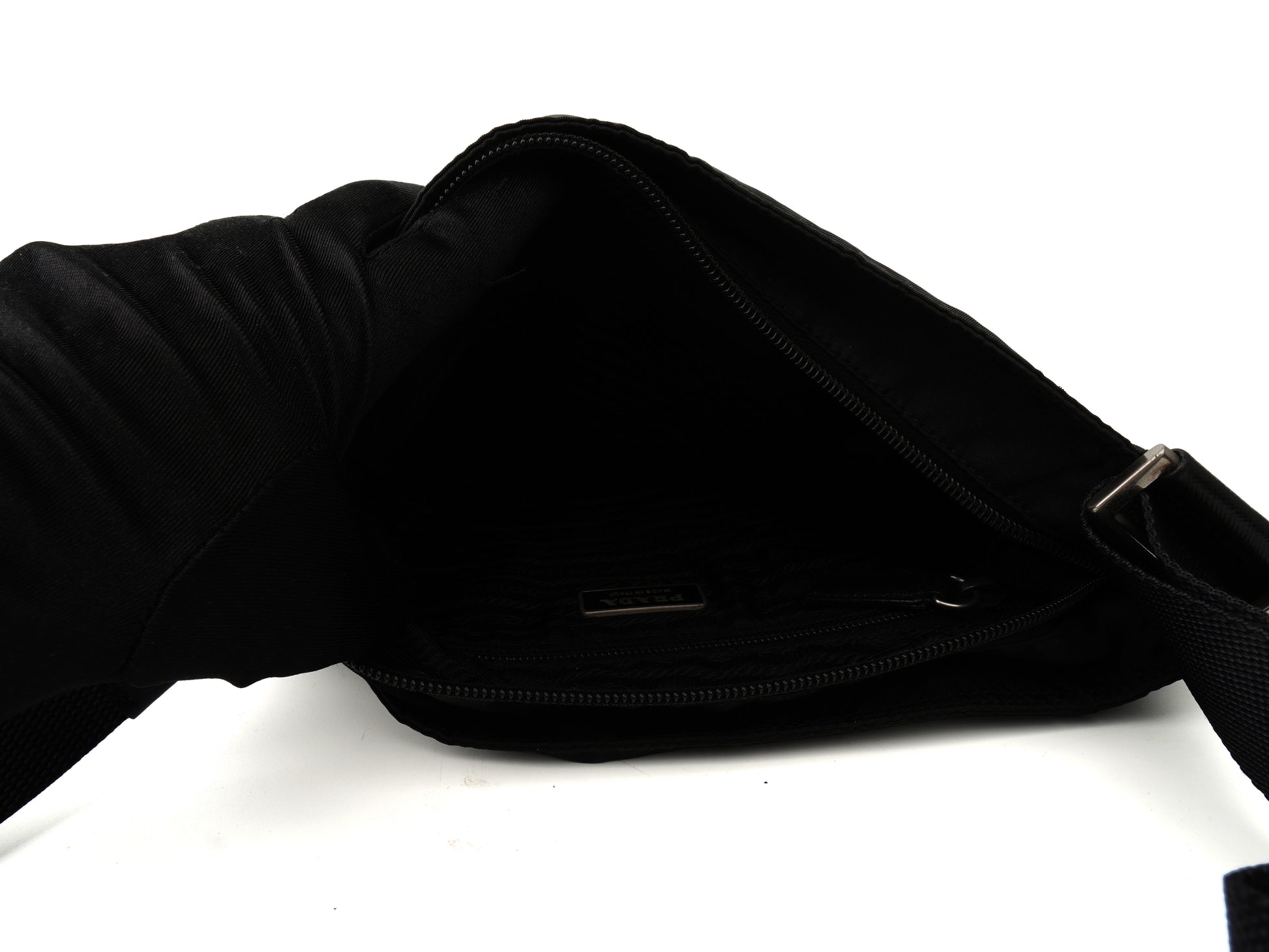 Prada Vela Nylon Flat Messenger