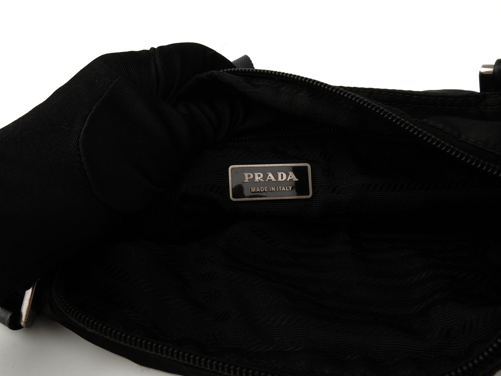 Prada Vela Nylon Flat Messenger