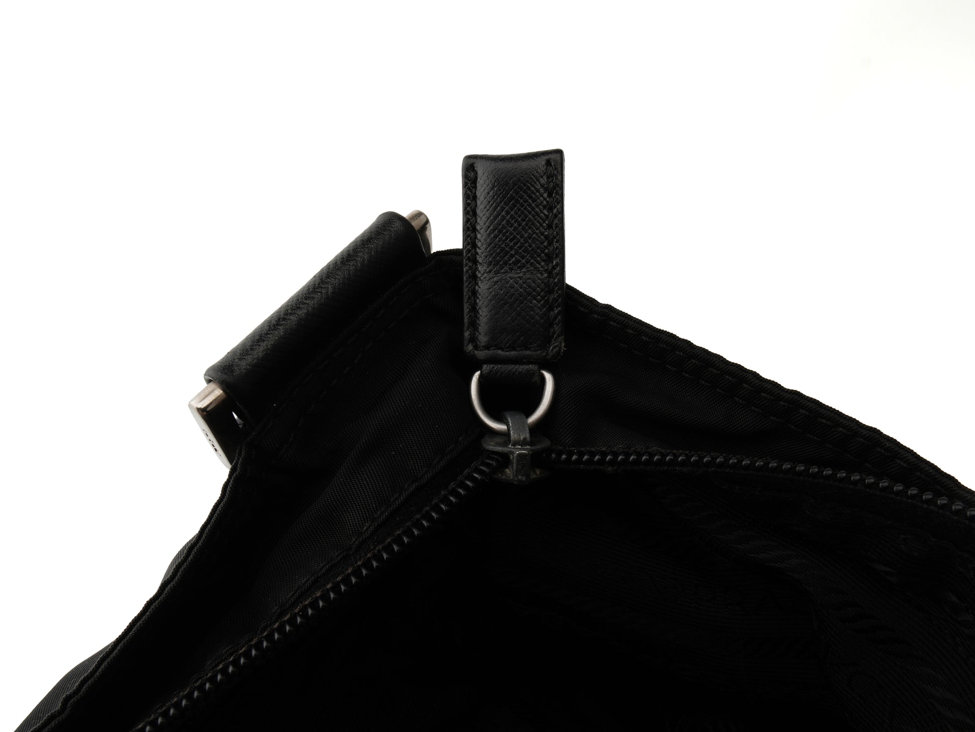 Prada Vela Nylon Flat Messenger