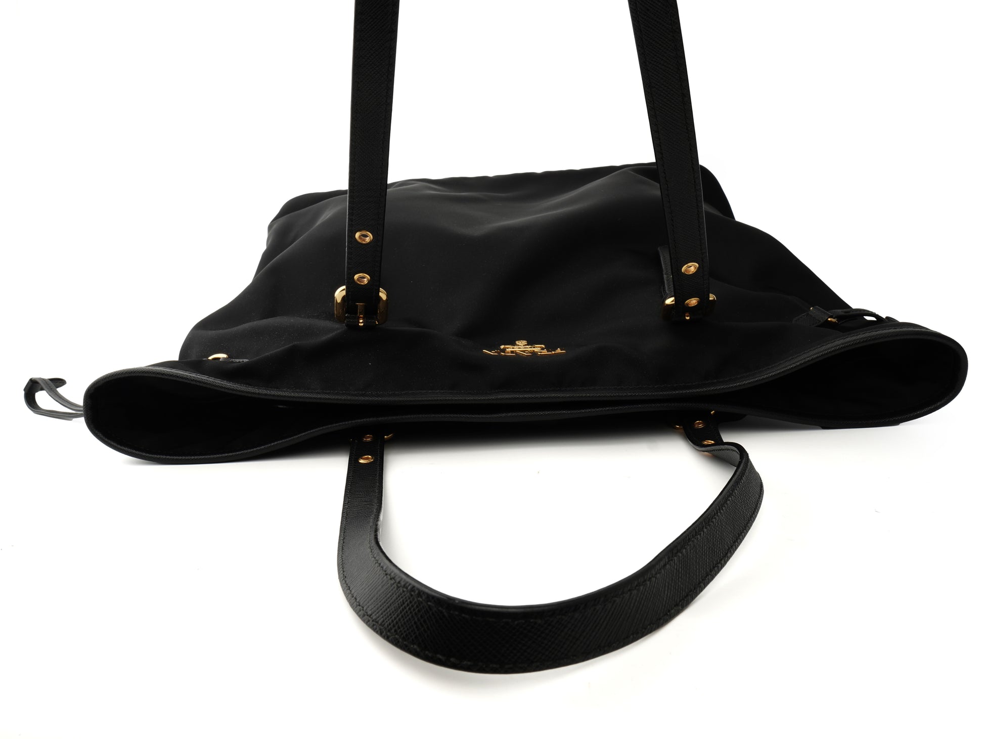 Prada Nylon and Saffiano Trim Tote