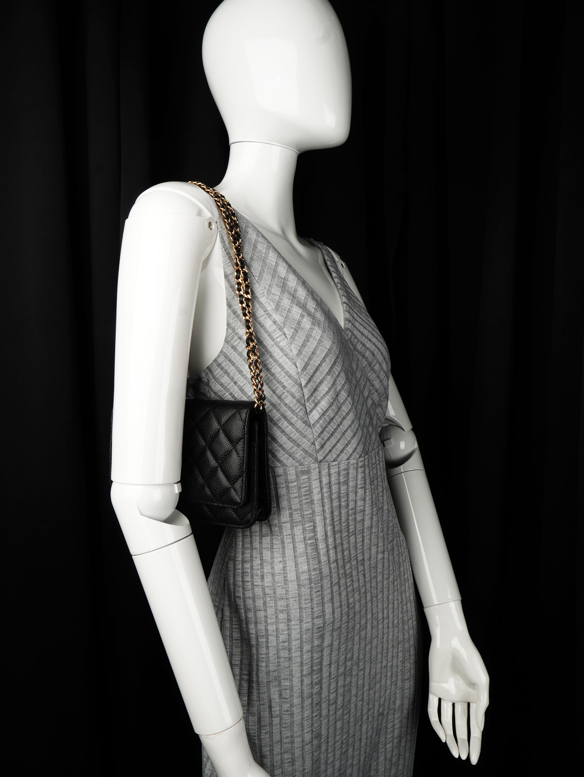 Chanel Wallet on Chain Caviar