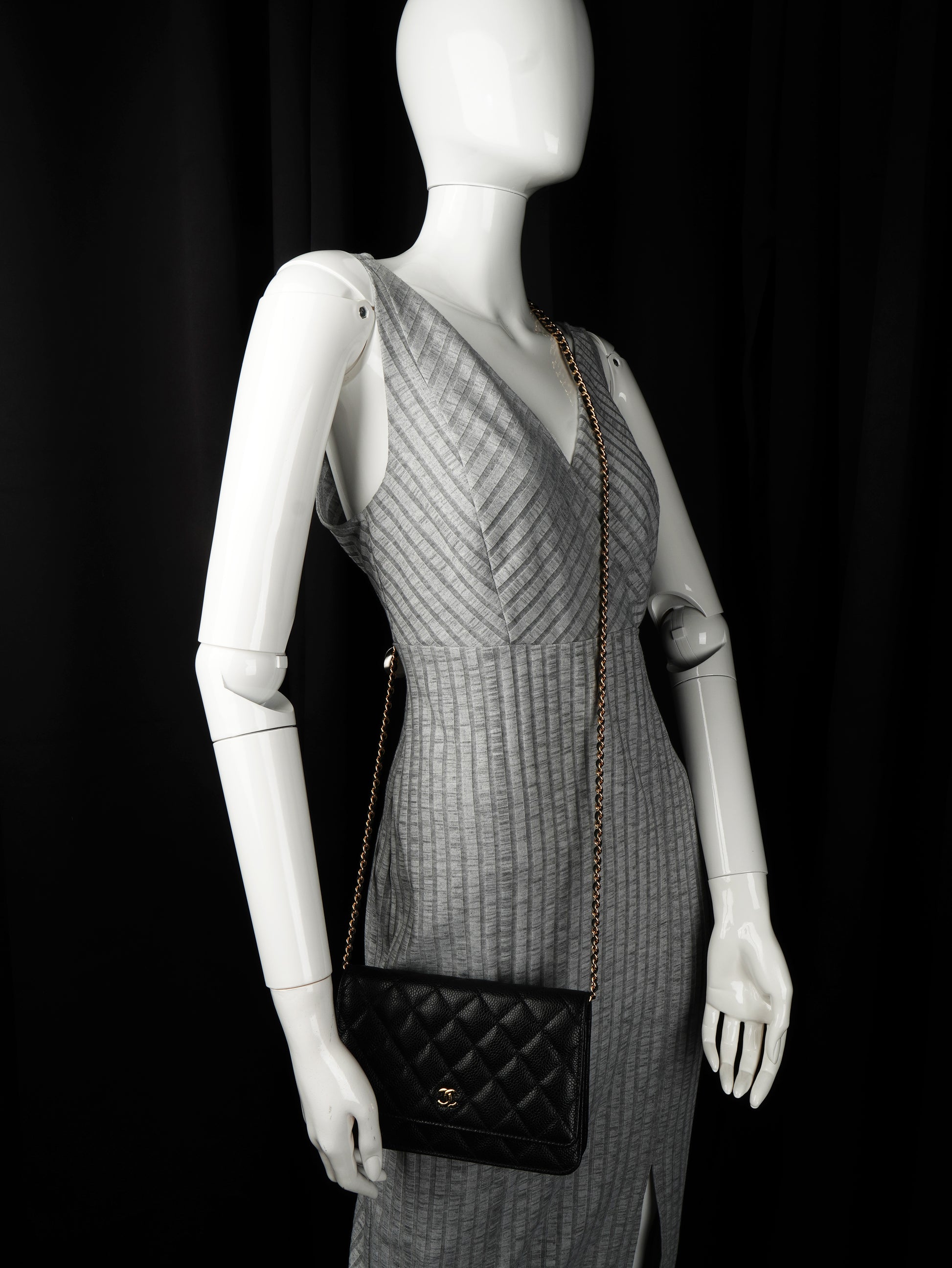 Chanel Wallet on Chain Caviar