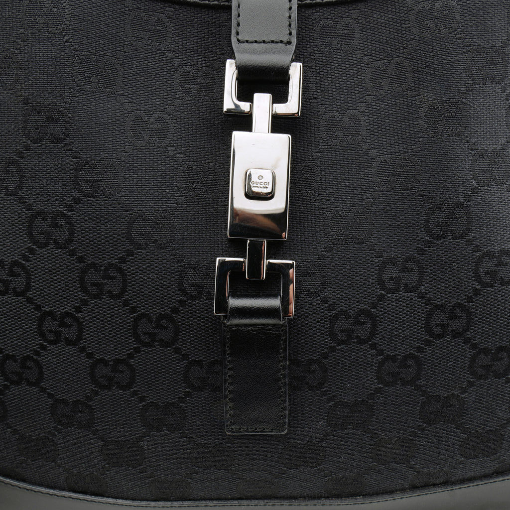 Gucci Jackie Hobo Canvas Black
