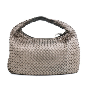 Bottega Veneta Intrecciato Hobo Medium Pewter Metallic