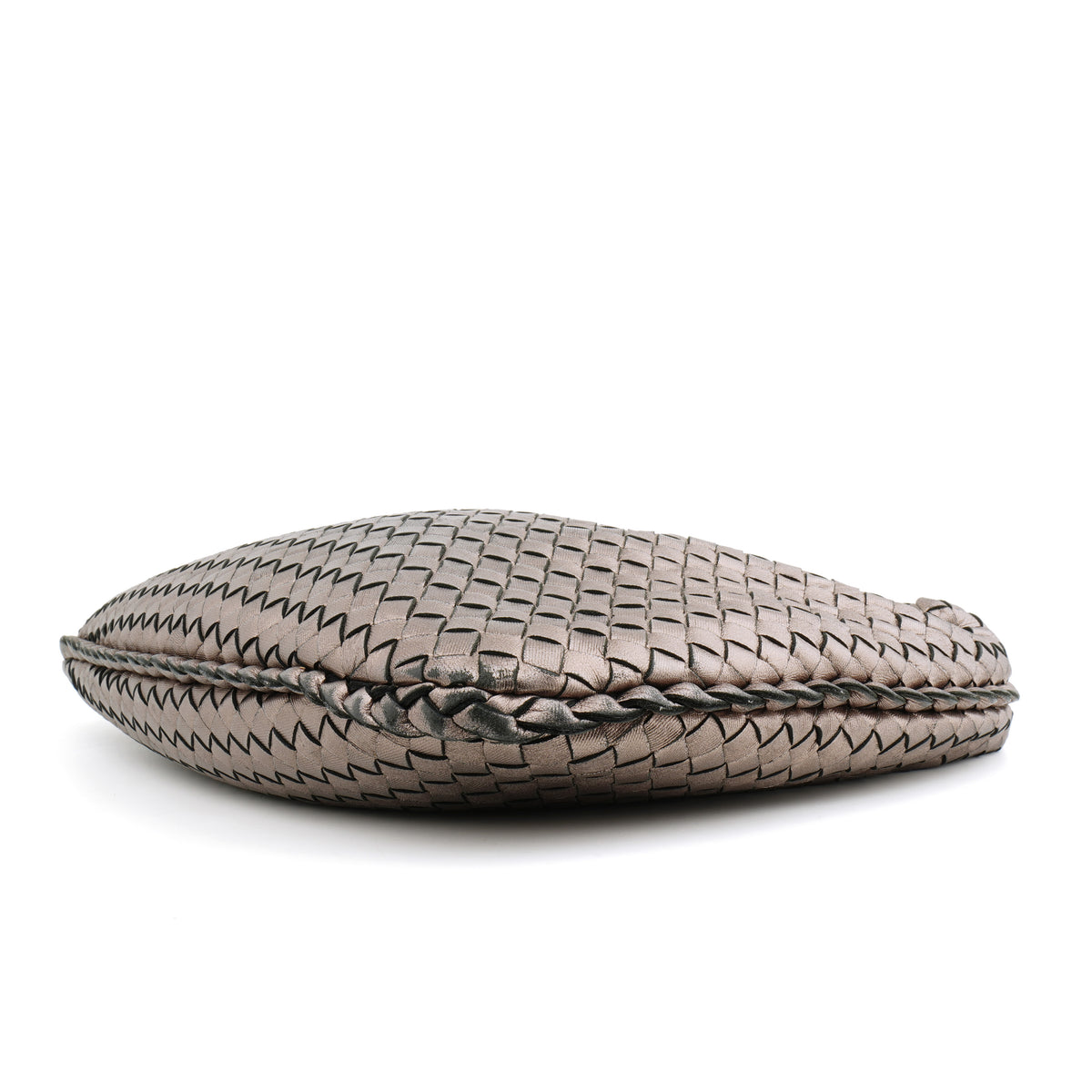 Bottega Veneta Intrecciato Hobo Medium Pewter Metallic