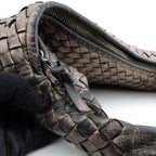 Bottega Veneta Intrecciato Hobo Medium Pewter Metallic