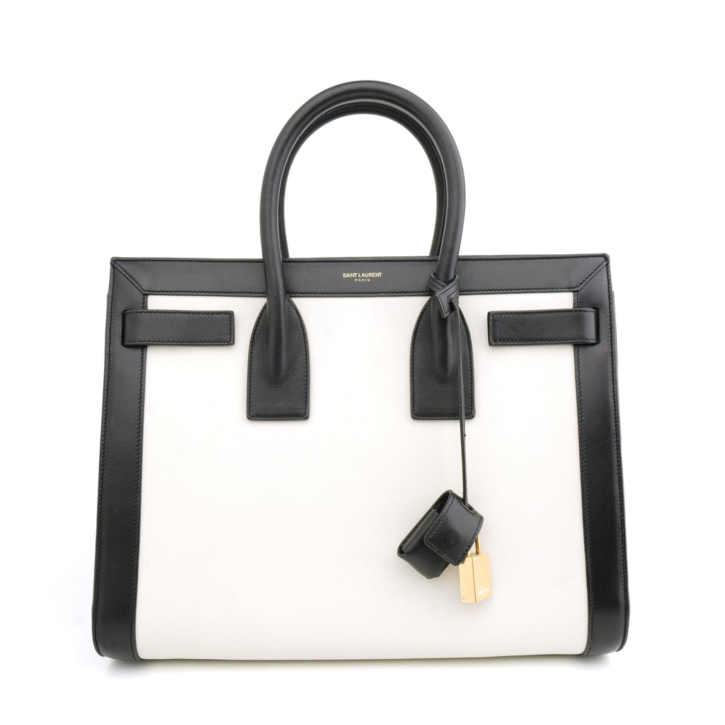 Saint Laurent Sac de Jour Small Bicolor Black White