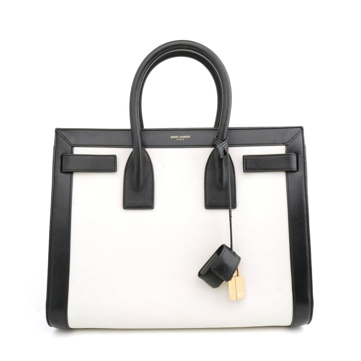 Saint Laurent Sac de Jour Small Bicolor Black White