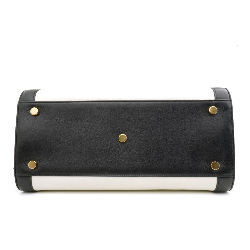 Saint Laurent Sac de Jour Small Bicolor Black White