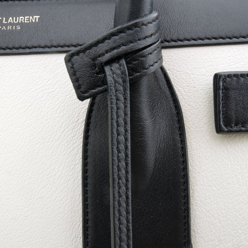 Saint Laurent Sac de Jour Small Bicolor Black White