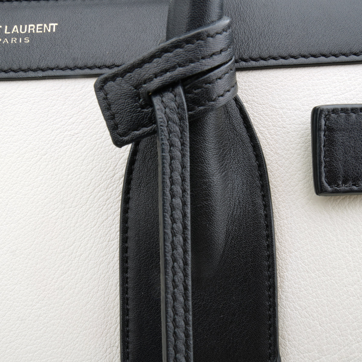 Saint Laurent Sac de Jour Small Bicolor Black White