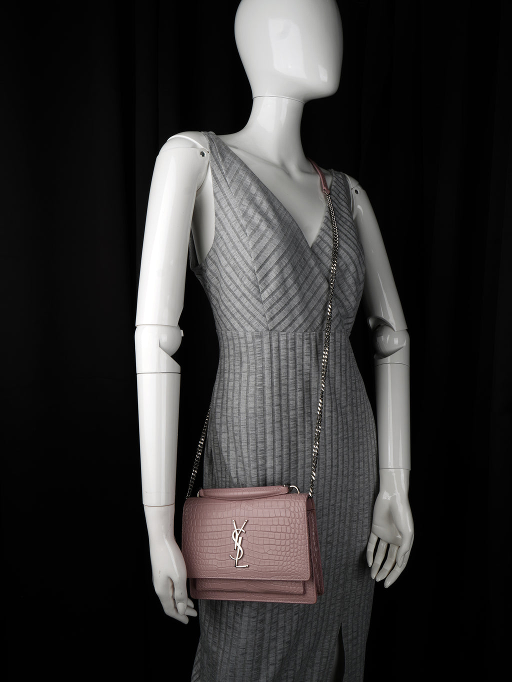 Saint Laurent Sunset Mini Croc