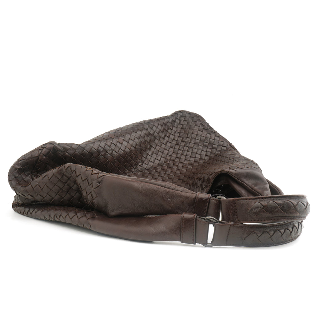 Bottega Veneta Campana Hobo Dark Brown
