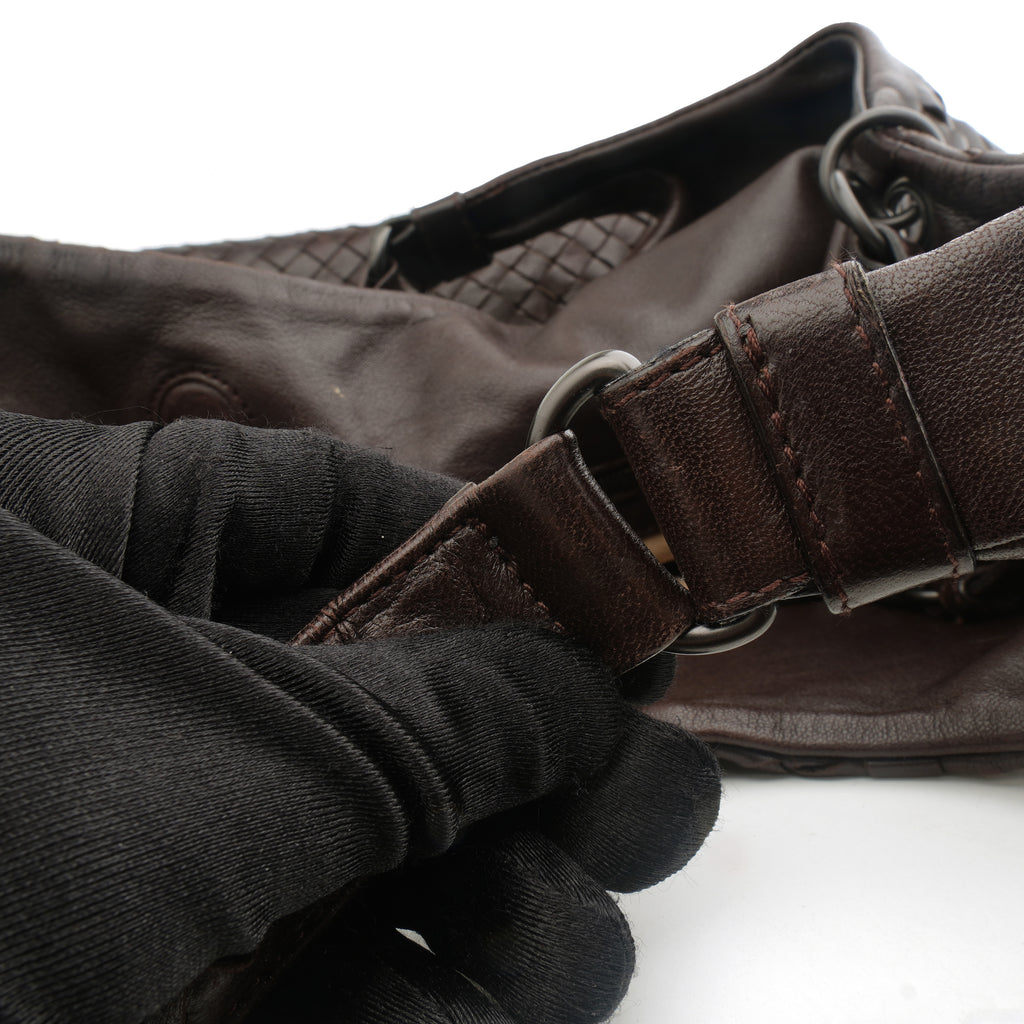 Bottega Veneta Campana Hobo Dark Brown
