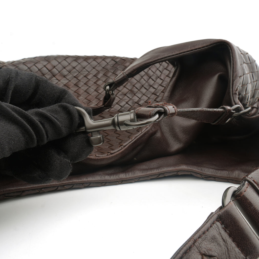 Bottega Veneta Campana Hobo Dark Brown