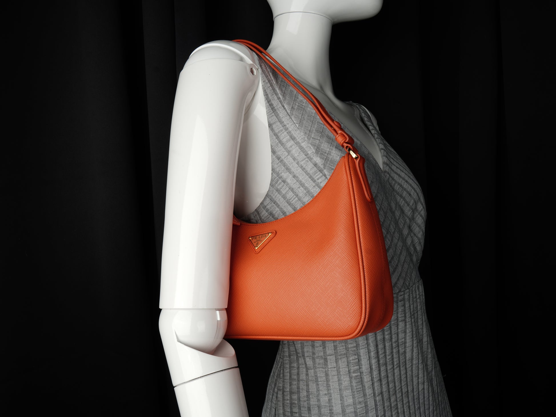 Prada Hobo Saffiano Leather