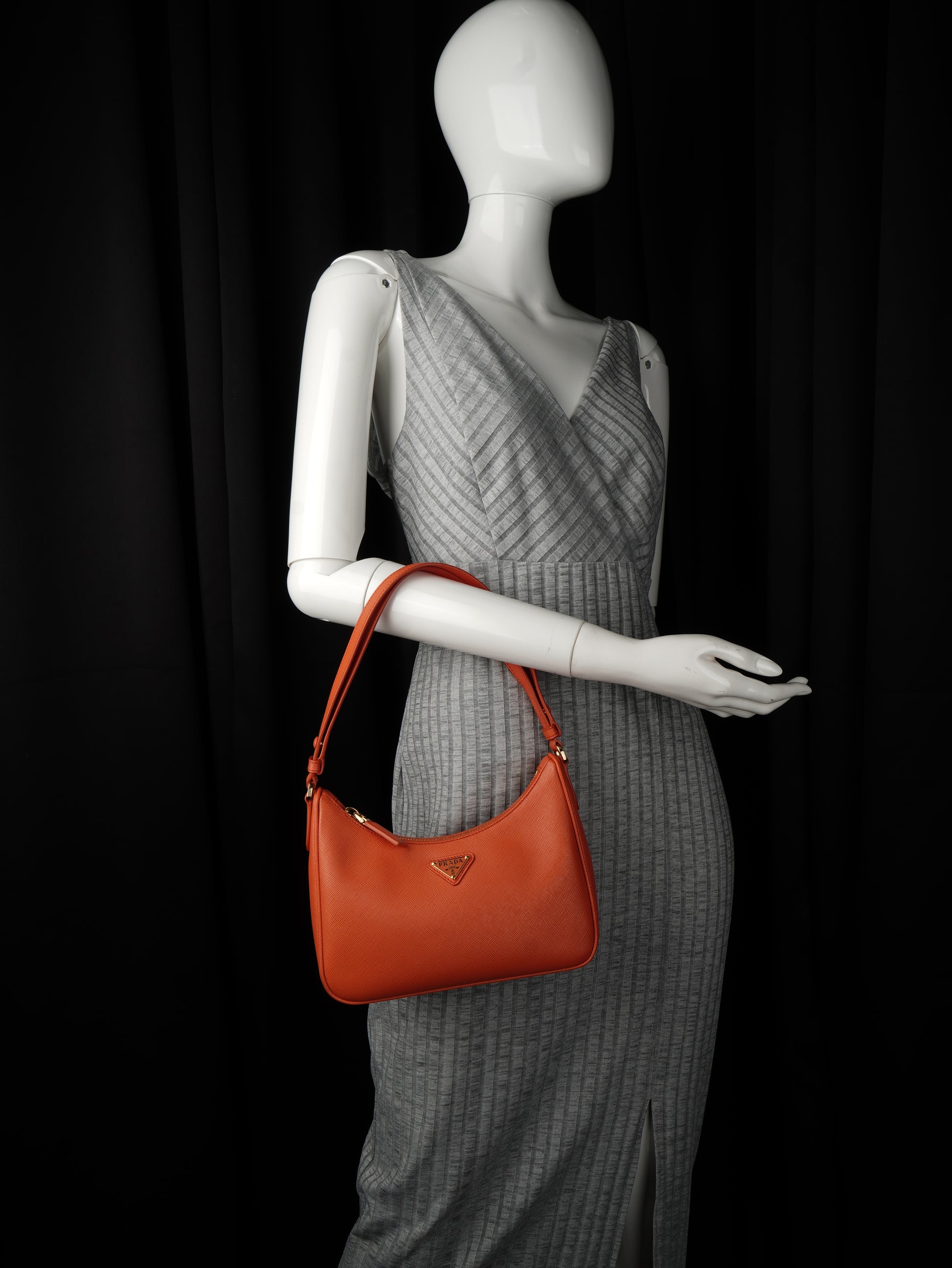 Prada Hobo Saffiano Leather