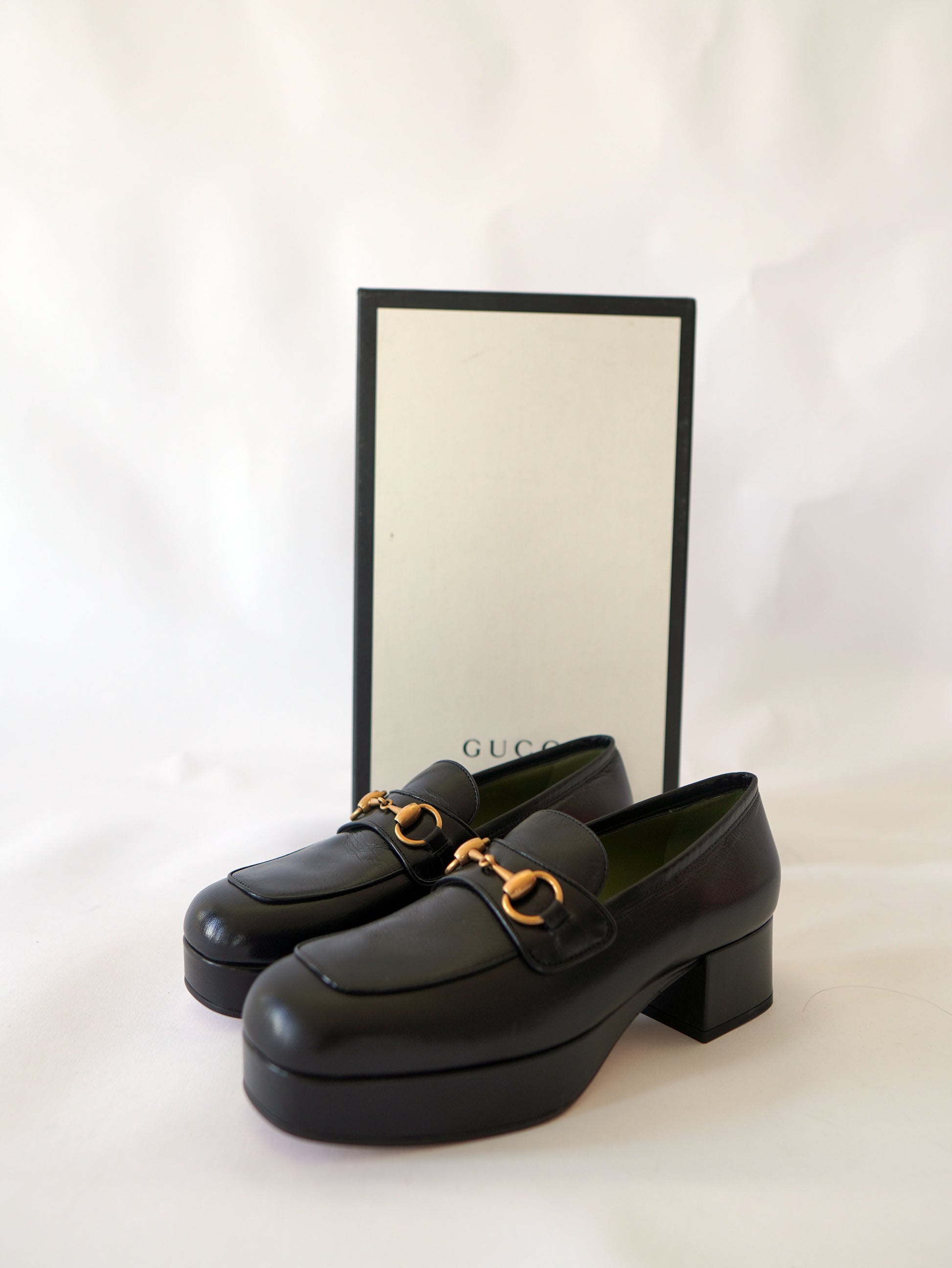 Gucci Houdan Platform Loafers 38