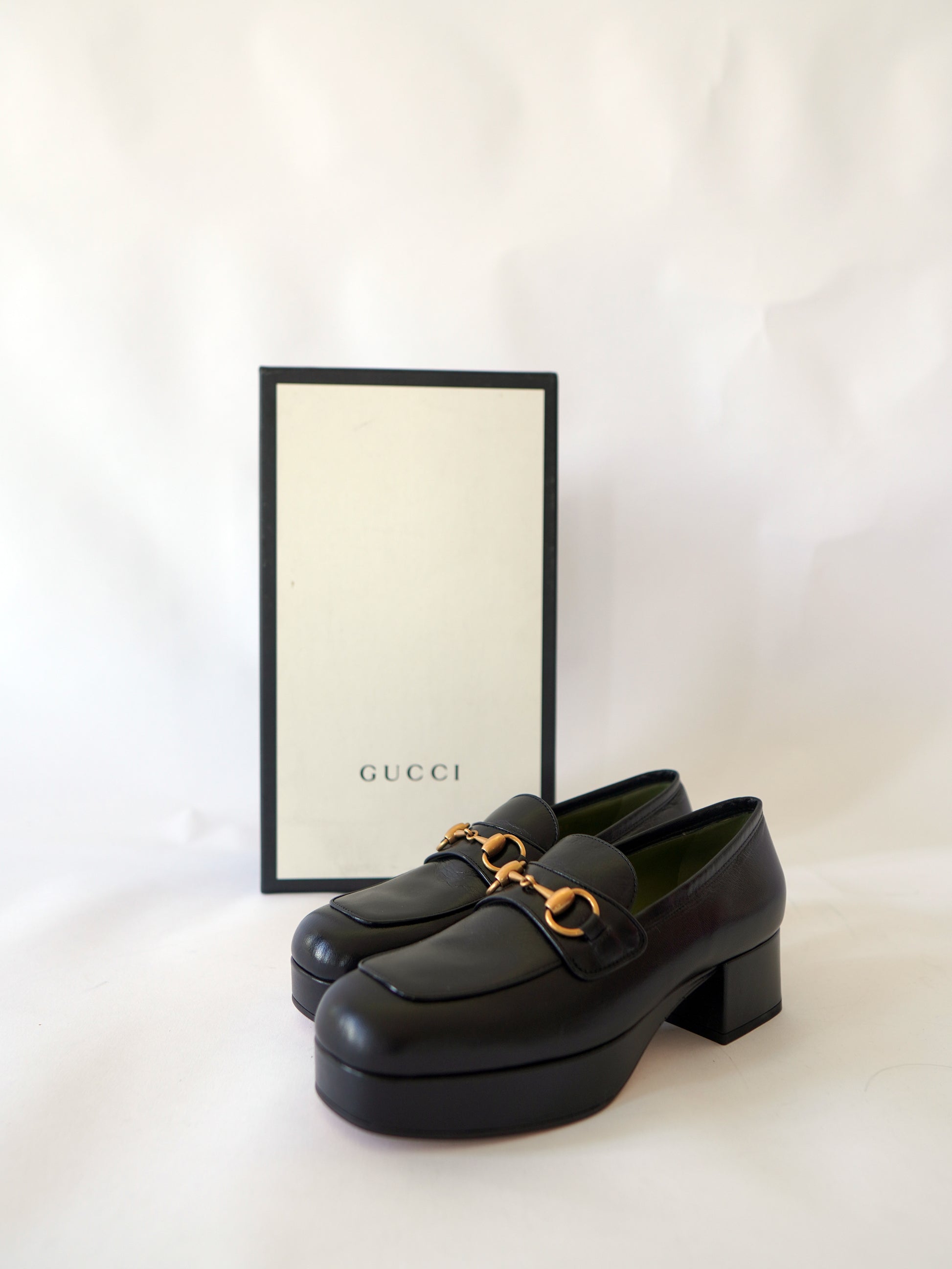 Gucci Houdan Platform Loafers 38