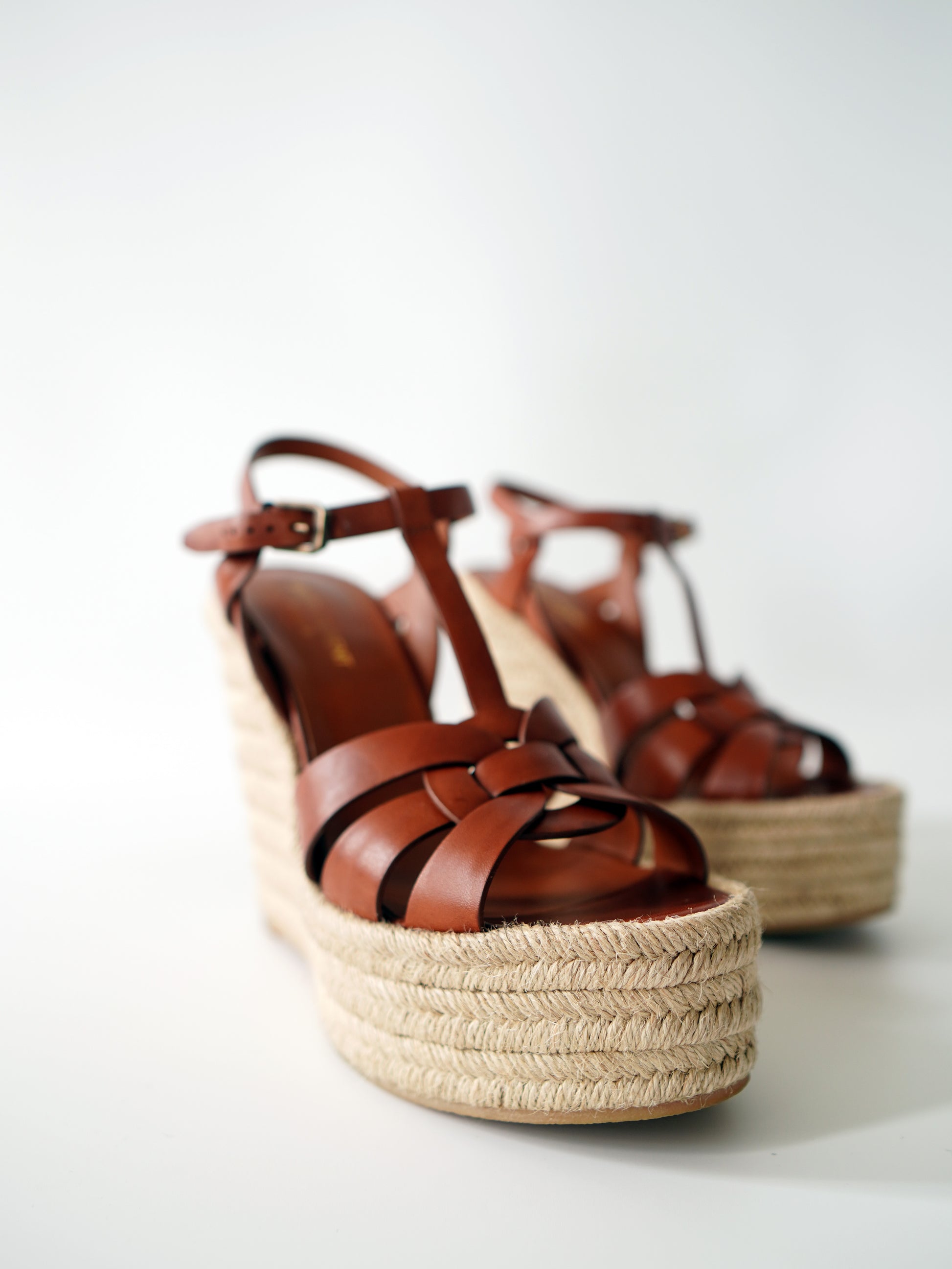 Saint Laurent Tribute Espadrilles Wedge 38