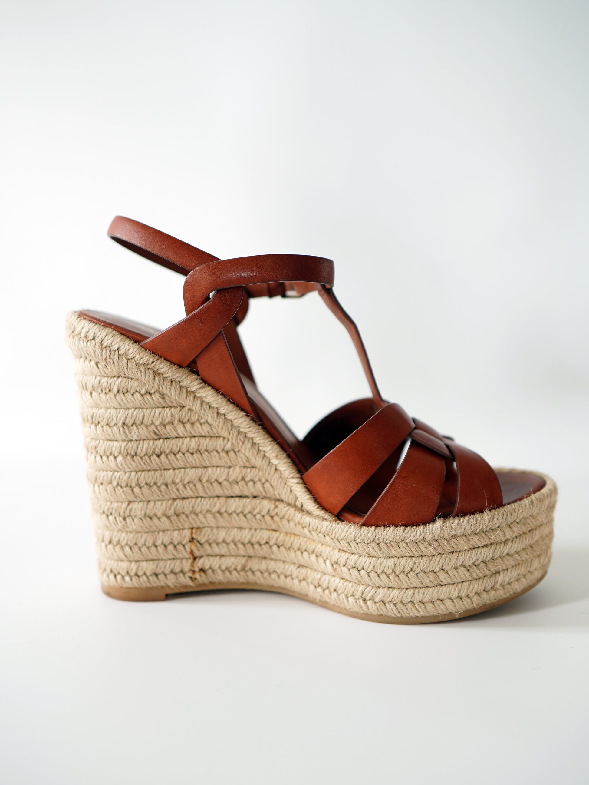 Saint Laurent Tribute Espadrilles Wedge 38