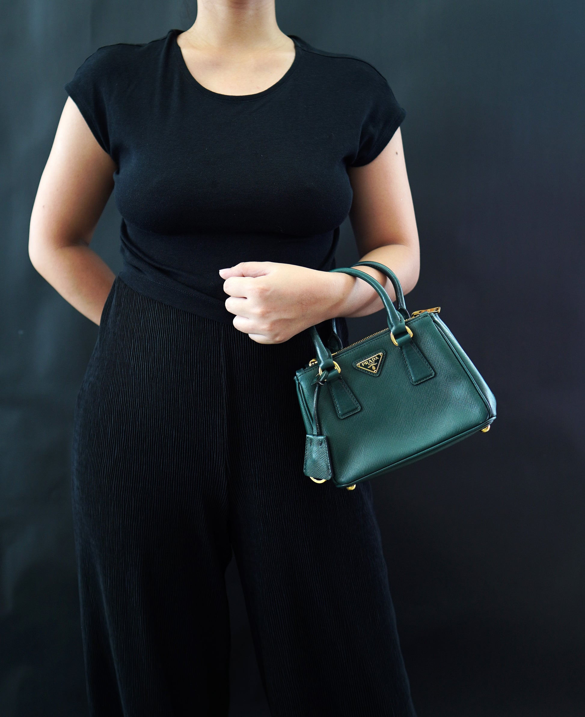 Prada Saffiano Lux Micro Galleria