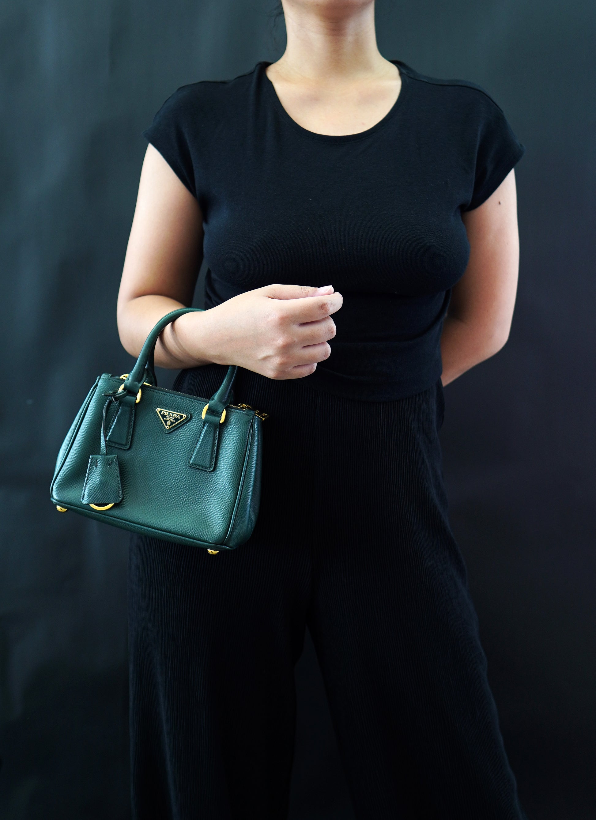 Prada Saffiano Lux Micro Galleria