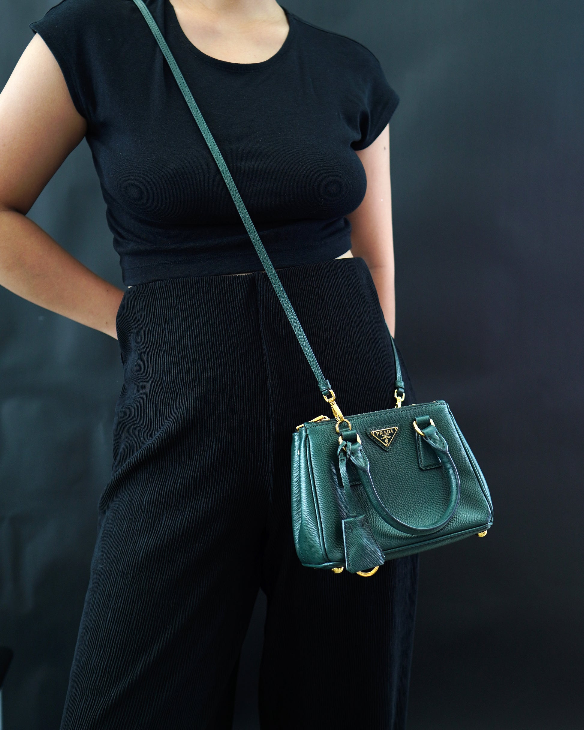 Prada Saffiano Lux Micro Galleria