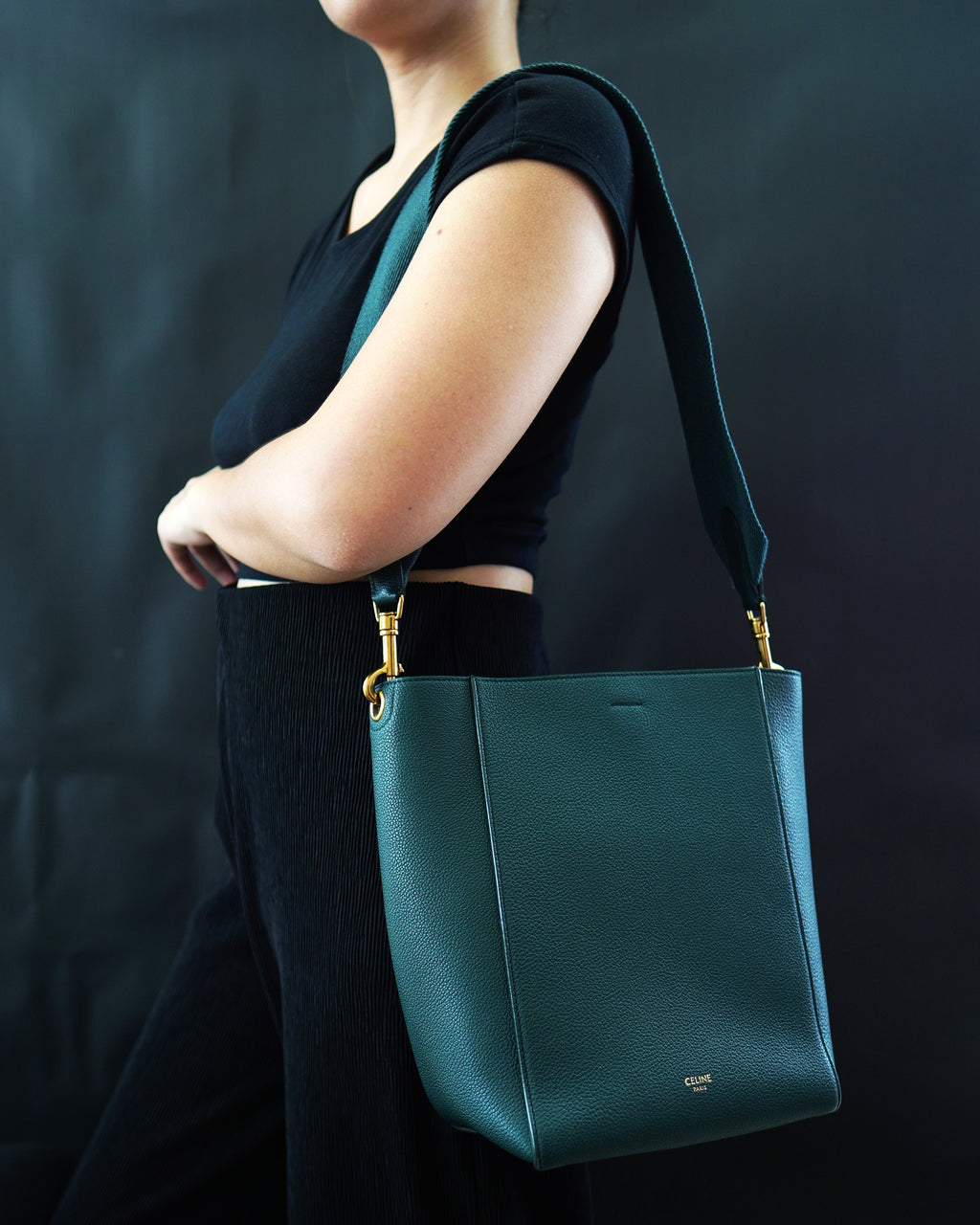 Celine Sangle Bucket Bag Small