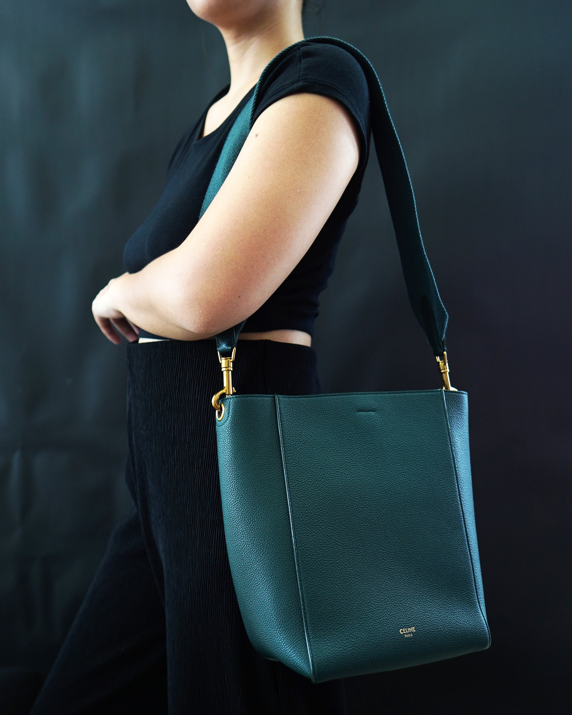 Celine Sangle Bucket Bag Small