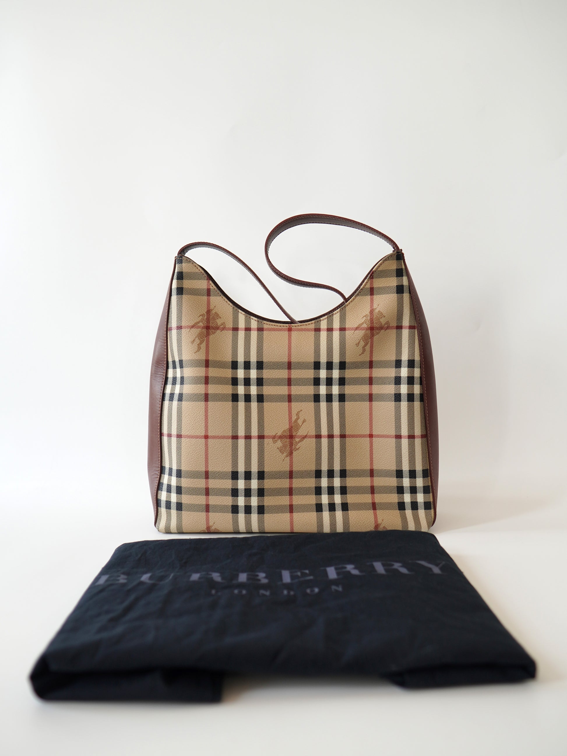 Burberry Haymarket Check Hobo