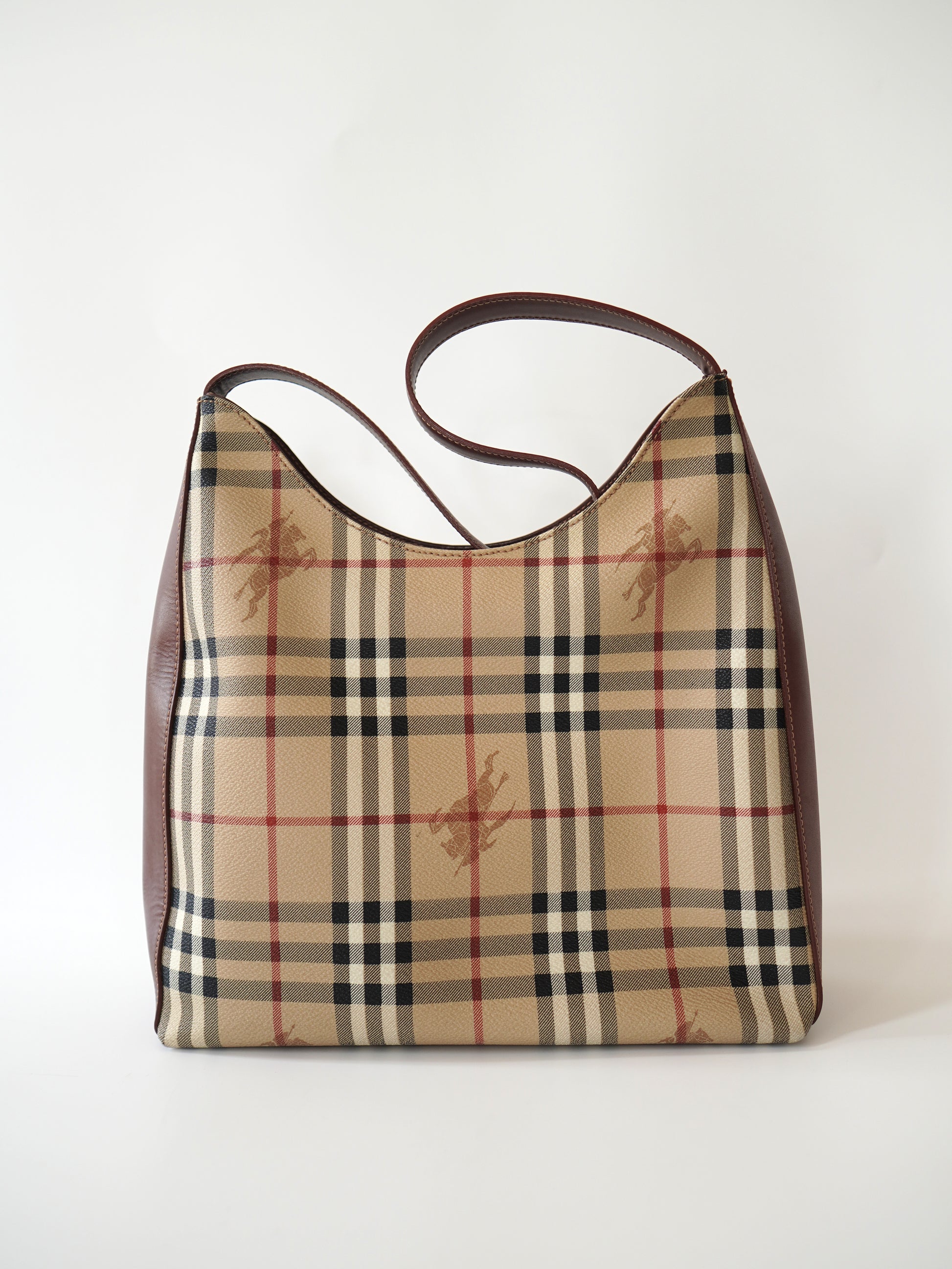 Burberry Haymarket Check Hobo