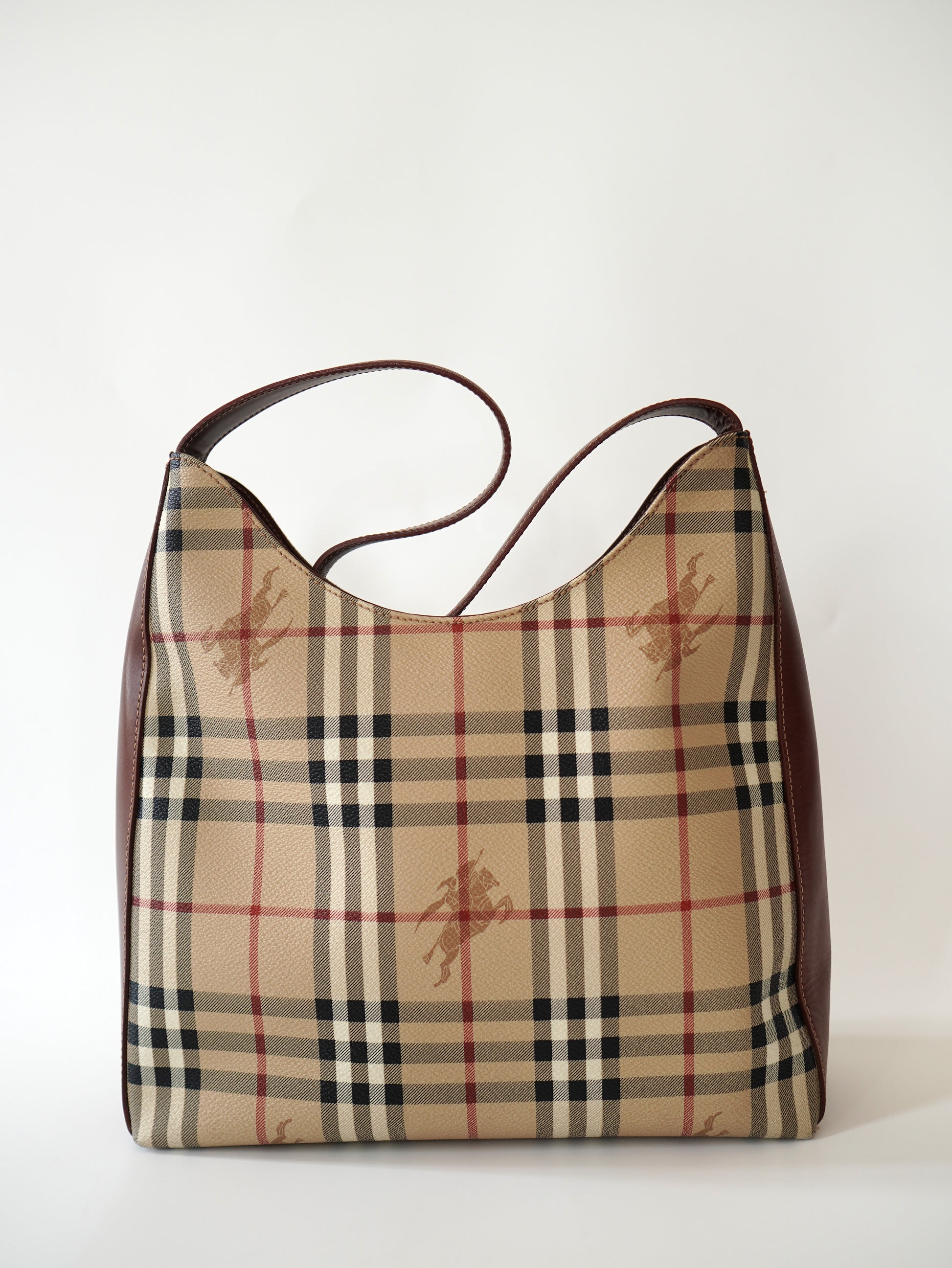 Burberry Haymarket Check Hobo