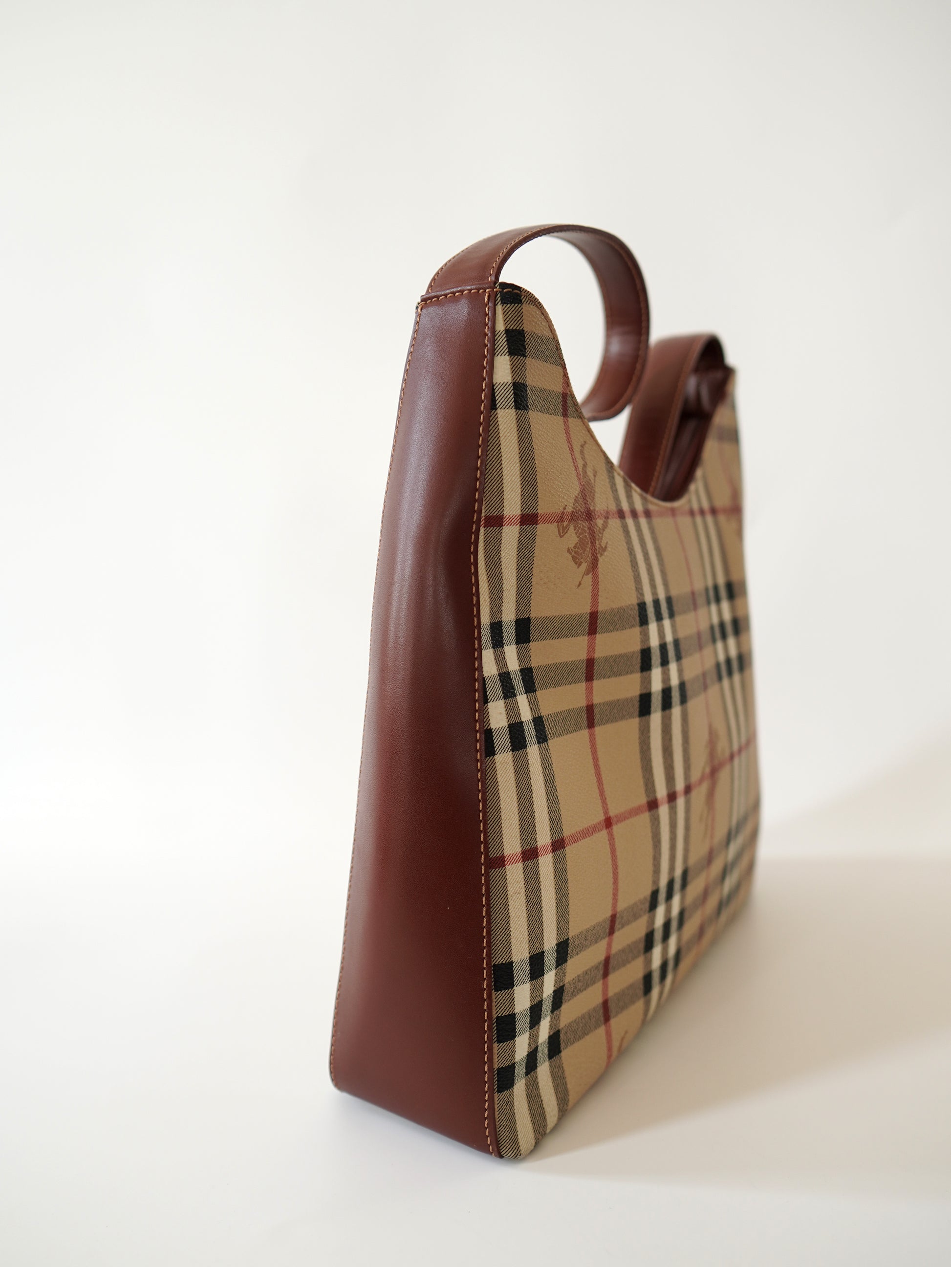 Burberry Haymarket Check Hobo